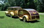 Ford DeLuxe Station Wagon with Matching Trailer 1940 года